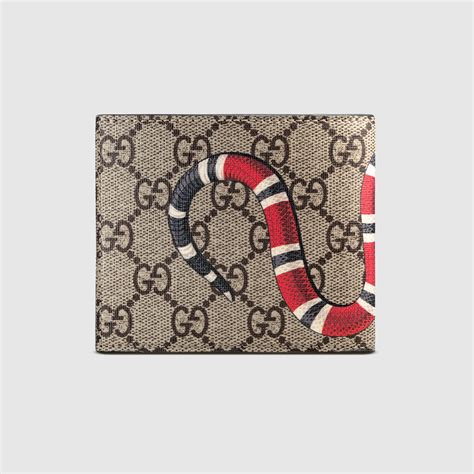 gucci snake waller|gucci card wallet men's.